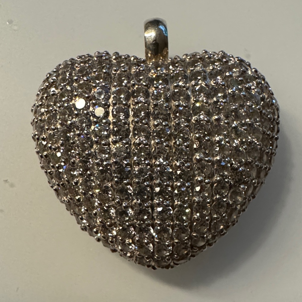 Thomas Sabo Sparkling Silver Heart Necklace